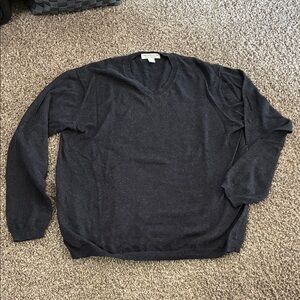 Pronto Uomo Dark Gray V-Neck Sweater